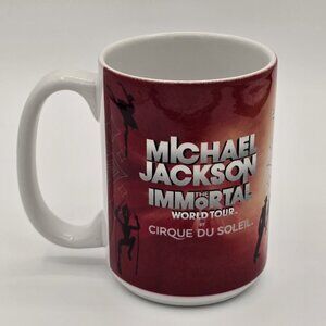 Michael Jackson Immortal World Tour Cirque du Soleil Mug RARE Unused 14 oz